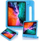 CHPN - Hoes geschikt voor Apple iPad Pro11Inch 2018/2020/2021/2022 en IPAD Air 10.9 4e,5e gen 2020/2022 - Blauwe Kinderhoes - Met Handvat - Tablethoes - Ipadhoes - Blauwe iPadhoes