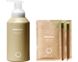 AllMatters Starterskit - Body Wash Navulling - Herbruikbare Fles - Veganistisch - Aluminium Fles - AllergyCertified