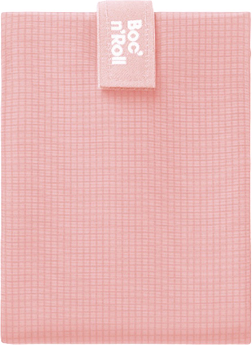 Roll eat herbruikbaar boterhamzakje Boc and Roll Square Pink