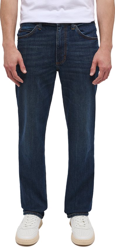 Mustang Heren Jeans Broeken TRAMPER STRAIGHT regular/straight Fit Blauw 46W / 30L Volwassenen