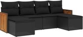 vidaXL-6-delige-Loungeset-met-kussens-poly-rattan-zwart