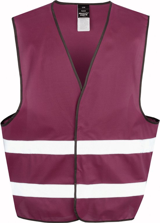 Gilet Unisex XS Result Mouwloos Burgundy 100% Polyester