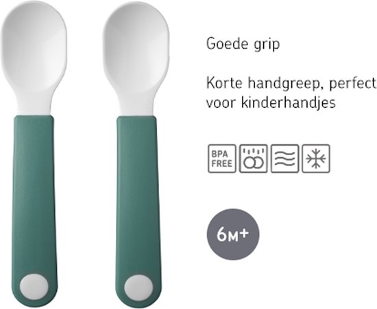 Mepal Mio babyservies set - 3-delig - Kraamcadeau - Kinderservies - Deep blue van Mepal — afbeelding 3