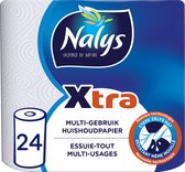 Nalys Xtra Multi-gebruik Wit Keukenpapier - 24 Rollen