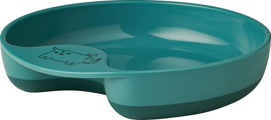 Mepal Mio Oefenbord - Magnetronbestendig - Met greep - Kinderservies - Deep turquoise