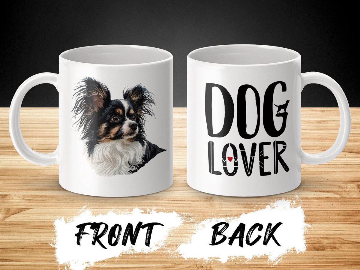 Mok Papillon dog - hond / dog lover