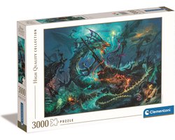 foto van Clementoni - Puzzel - 3000 Stukjes - Landschap met Kasteel - Puzzel Voor Volwassenen - High Quality Collection