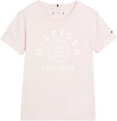 Tommy Hilfiger HILFIGER VARSITY TEE S/S Meisjes T-shirt - Pink - Maat 14