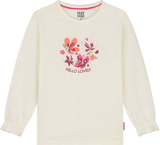 Play all Day peuter shirt - Meisjes - Dark Off-White