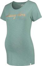Prénatal zwangerschapspyjama T-shirt - Zwangerschapskleding - Dark Greenshade - Maat S