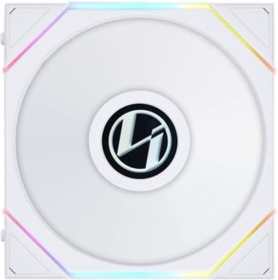 Lian Li UNI FAN TL LCD 140 RGB White - Ventilatorhuis - 140mm - 68.1 CFM - 400 - 1600 RPM - 28.5 dBA - 1.6" LCD Scherm 400x400 - incl. controller - FDB - 4-pin PMW - wit
