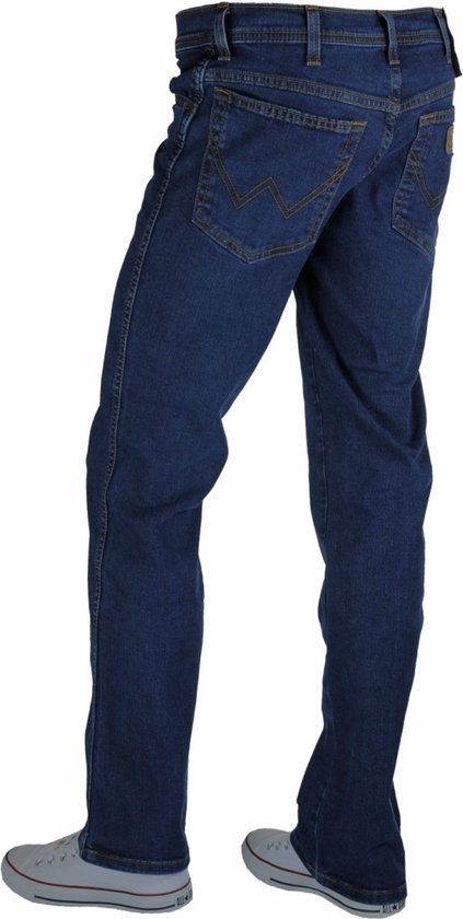 Wrangler Heren Jeans Broeken Texas regular/straight Fit Blauw 36W / 32L Volwassenen
