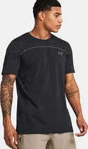 Under Armour Rush Wordmark Seamless T-Shirt à Manches Courtes Blauw L Homme