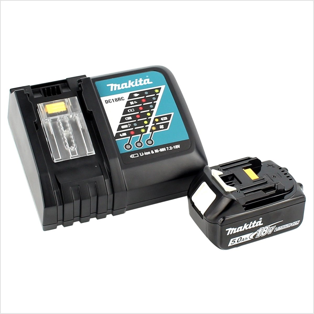 Makita DCL 182 RT1 B Accustofzuiger 18V met 5,0 Ah Accu - afbeelding 3