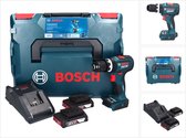 Bosch GSB 18V-90 C Profi-accuschroefboormachine 18 V 64 Nm borstelloos + 2x accu 2.0 Ah + lader + L-Boxx