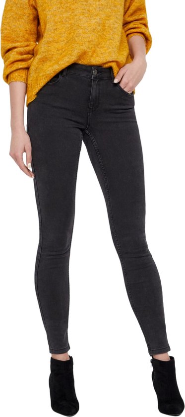Vero Moda VMSEVEN NW S SHAPE UP JEANS VI501 NOOS Dark Grey Denim Dames Jeans - Maat  XS X L34