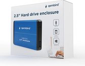 Gembird 2.5" hard drive behuizing blauw