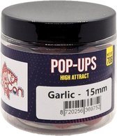 High Attract Pop-Ups 'Garlic' - Donker Rood - 15mm - 70g - Karper Aas/Boilies - Popups