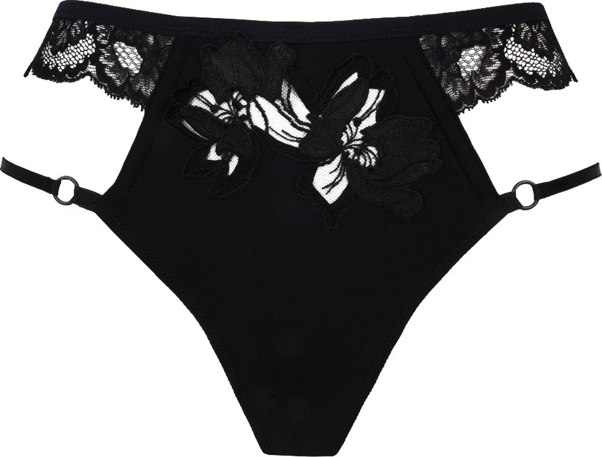 Lise Charmel lingerie - Glamour Couture -Mini String - Zwart - ACH0907 - EU 42