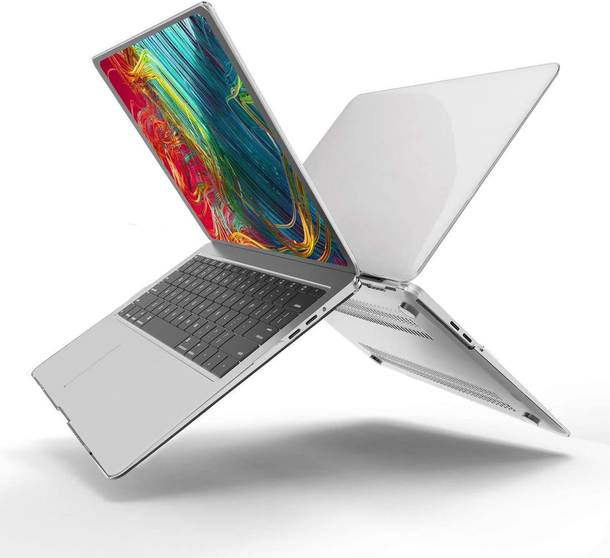MacBook Air 13 inch hoesje transparant hardcase cover A1932 A2179 A2337 M1 2018-2020 beschermhoes - Afbeelding 4