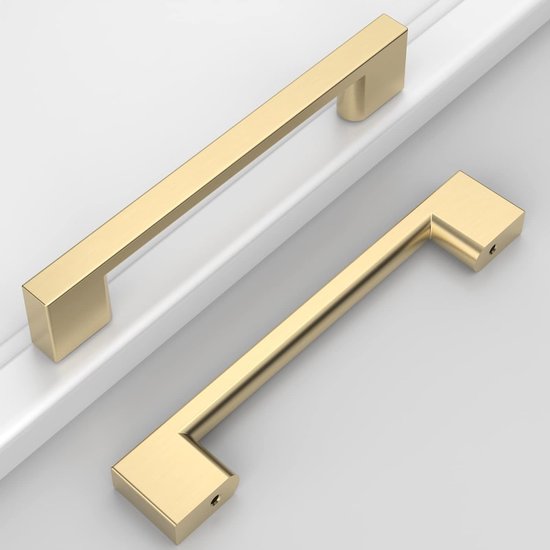 Meubelgrepen, messing, kastgrepen, gouden keukengrepen
