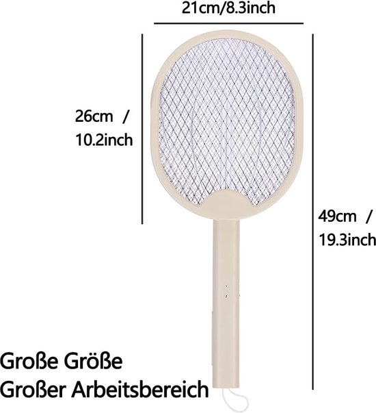 Equivera Elektrische Vliegenmepper - Vliegenvanger - Muggenvanger ...