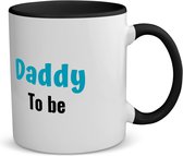 Akyol - daddy to be koffiemok - theemok - zwart - Papa - beste vader - vader cadeautjes - vaderdag - verjaardagscadeau - verjaardag - cadeau - geschenk - kado - gift - vader artikelen - 350 ML inhoud