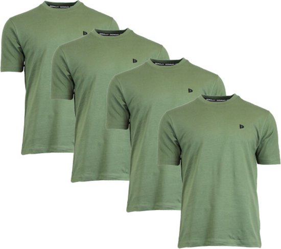 4-PackDonnay T-shirt (599008) - Sportshirt - Heren - Army (089) - maat 3XL