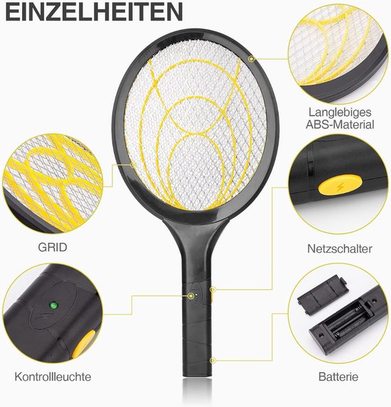 Equivera Elektrische Vliegenmepper - Vliegenvanger - Muggenvanger ...