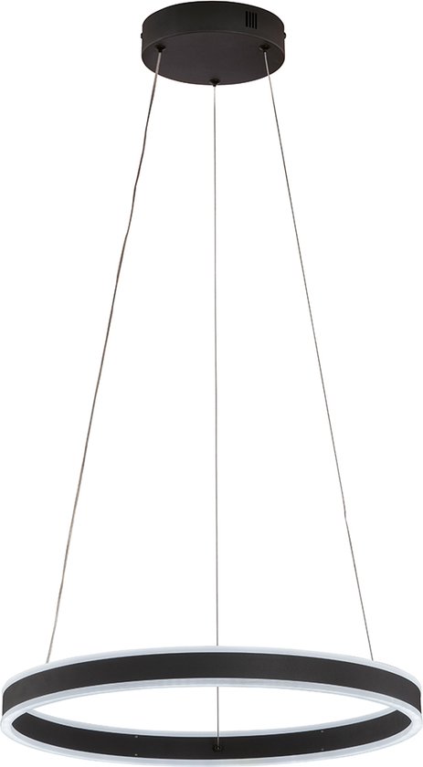 Fischer & Honsel - Hanglamp Sirko - 1x LED 40 W (incl.) - Zwarte Zandgrond