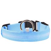 CHPN - LED-Halsband - Honden halsband - Halsband - Lichtblauw - L - 45-52 cm - Dierenband - Collar