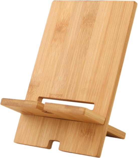 Support Téléphone/tablette En Bois – Design Minimaliste, Universel, Pour Bureau, Voiture, Chevet