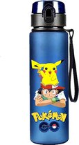 Gobelet Pokémon - Bouteille d'eau - 560ML - Plastique - Convient aux enfants - Cendre et Pikachu