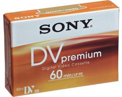Sony Mini DV Tape - DVM60 - Premium MiniDV Cassette