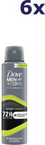 6x Dove Deodorant Men+ Care Sport Fresh 150 ml