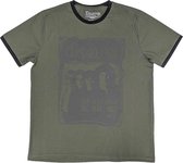 T-shirt The Doors vert kaki avec l'imprimé 'New Haven Arena Dec. 10th - 1967'.