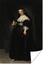 Poster Huwelijksportret van Oopjen Coppit - Rembrandt van Rijn - 20x30 cm