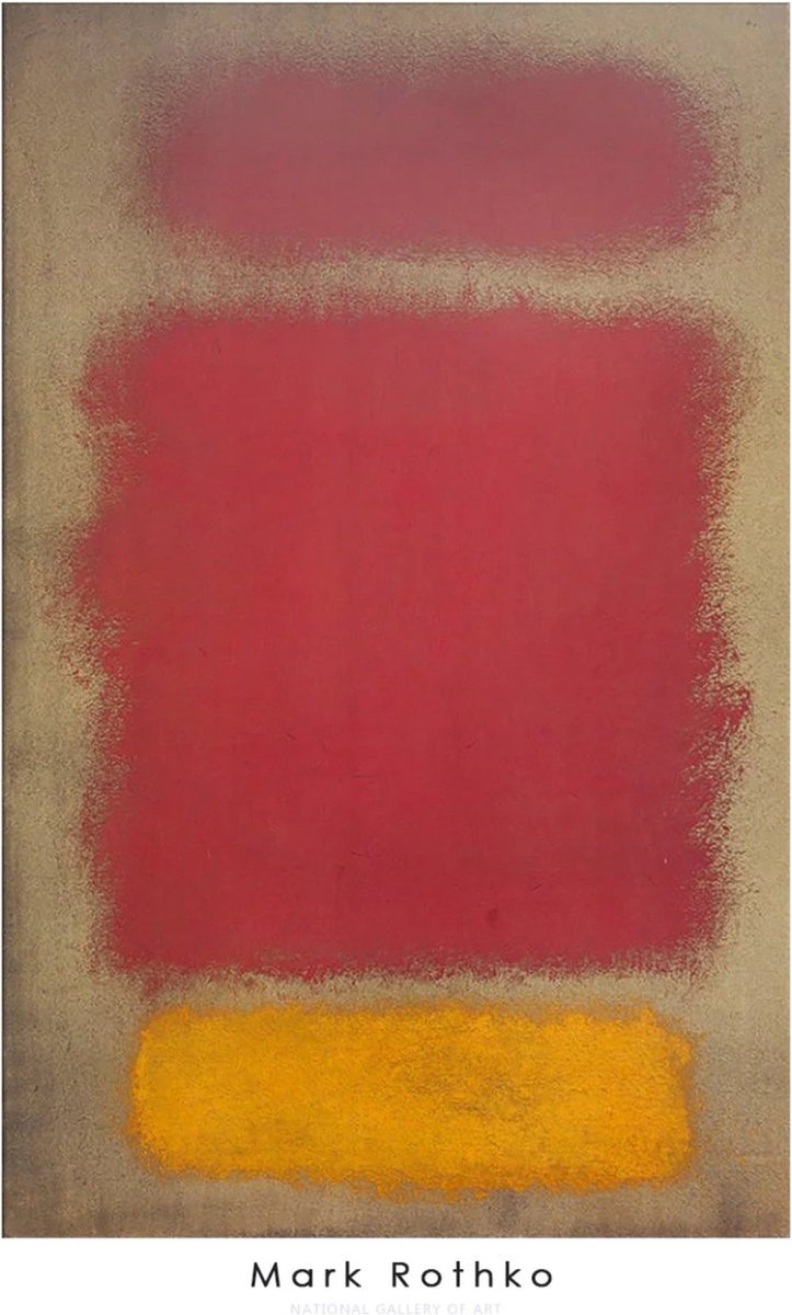 PGM Kunstdruk Mark Rothko - Untitled, 1968 63,5x101,5cm Divers