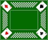 Tapis de cartes Premium (58x70cm) CASSIC GREEN - Tapis de cartes - Tapis de cartes - Idéal pour les Jeux de cartes amusants entre amis et en famille - Imprimé sur Feutre avec sous-couche en latex antidérapant - Durable et de haute qualité !