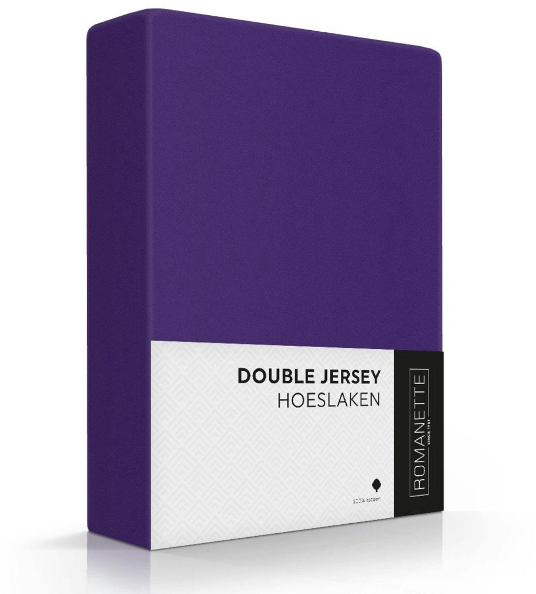Romanette Hoeslaken Double Jersey Paars 140/150 x 200/210/220 cm
