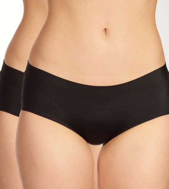 Uncover by Schiesser 2PACK Panty Slip pour femme - noir - Taille L