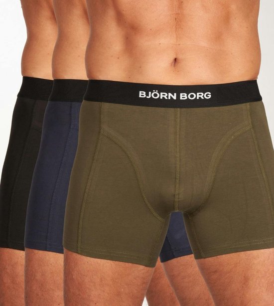SINGLES DAY! Bjorn Borg - Boxers Premium 3 Pack Multicolour - Heren - Maat L - Body-fit