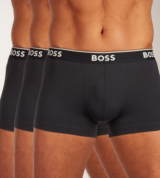 BOSS - Korte Boxershorts Power 3-Pack Donkerblauw 480 - Heren - Maat XL - Body-fit