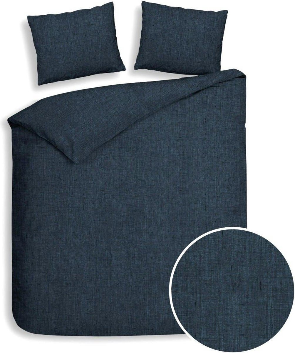 Heckett & Lane Flanel dekbedovertrek Franela (Blue Horizon)-260x200/220 cm