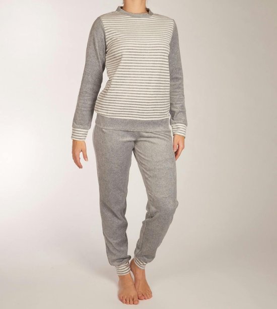 Pastunette - Grey Stripes - Pyjamaset - Grijs - Maat 48