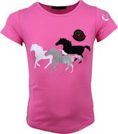 S&C Shirtje Paarden roze Kids & Kind Meisjes - Maat: 98/104