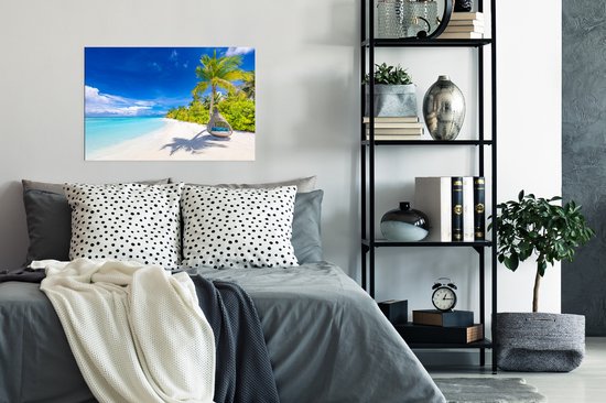 Poster Beach - Palm - Chaise suspendue - 90x60 cm