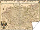 Affiche de plan de ville européenne historique - Carte 80x60 cm - Tirage photo sur Poster (décoration murale salon / chambre) / Poster villes européennes