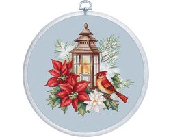 Luca-S Poinsettia borduren (pakket) BC233 inclusief borduurring