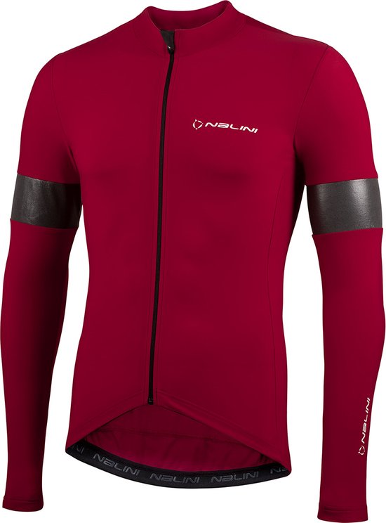 Nalini - Heren - Fietsshirt - Lange Mouwen - Wielrenshirt - Rood - WARMREFLEXJERSEY - S